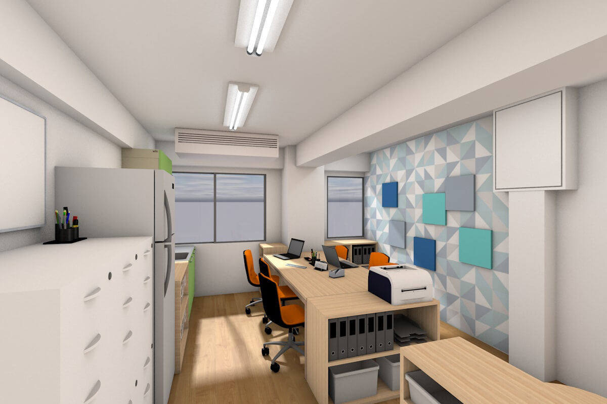 オフィス空間のリノベーションパース