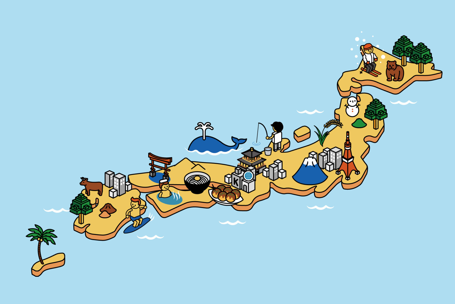 日本中に100の個性を