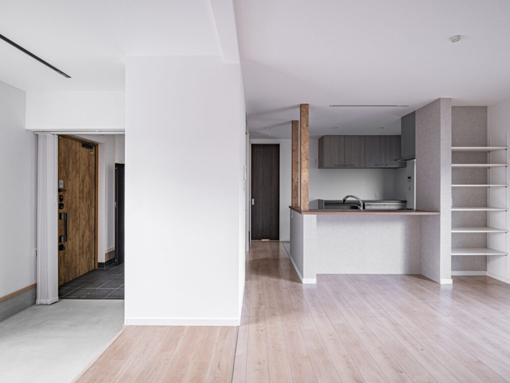 斜めのラインが生んだ、開放感のある暮らし【東大阪市】